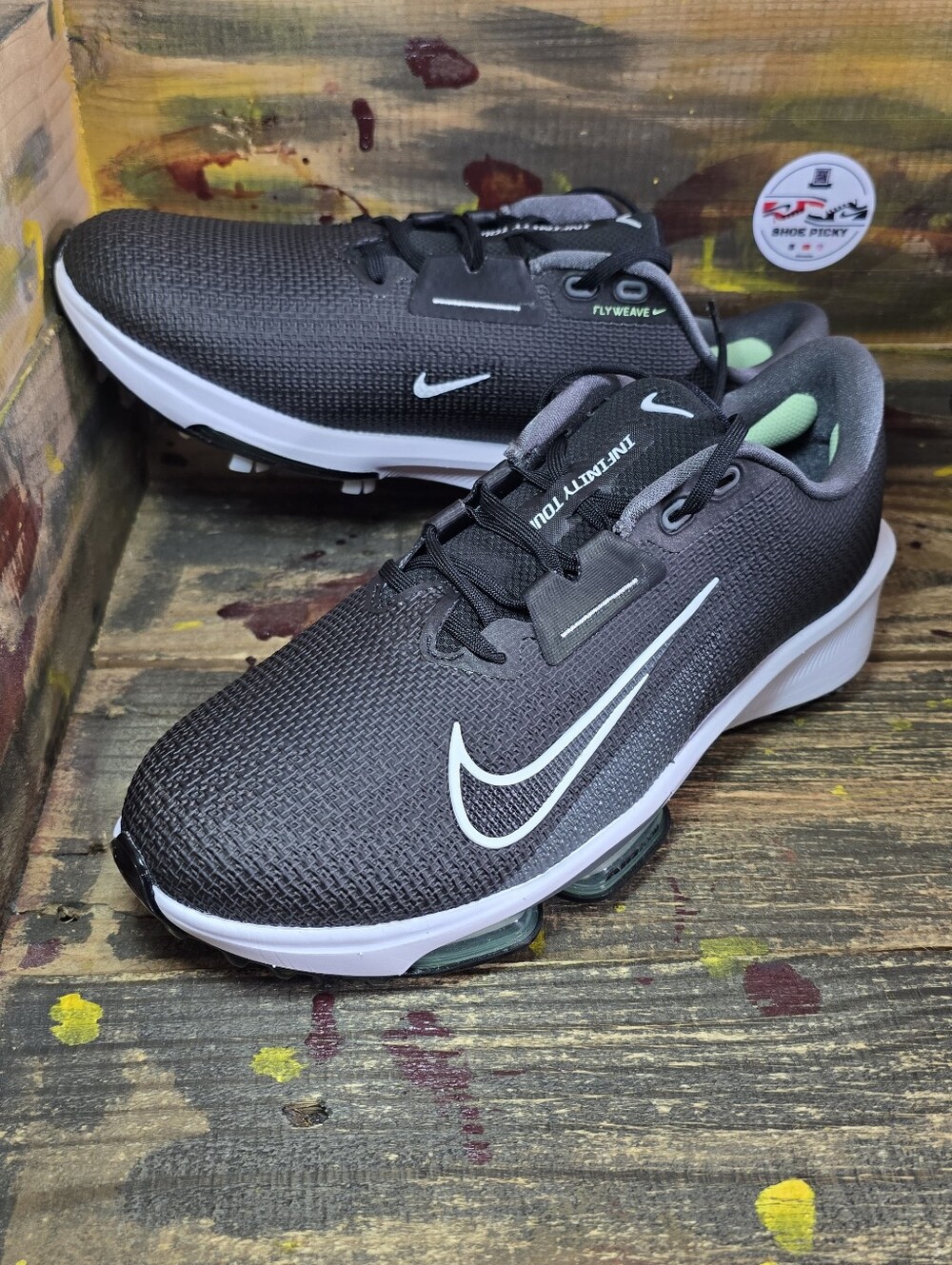 Size 10.5 Wide - Nike Air Zoom Infinity Tour‎ 2 Golf Wide Black White FD0218 002